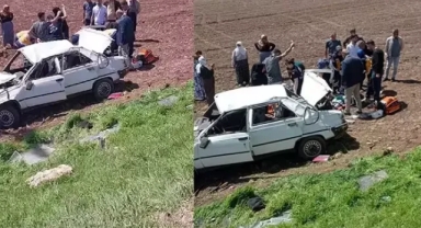 Otomobil şarampole yuvarlandı: 6’sı çocuk 9 yaralı