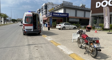 Otomobil ve motosiklet çarpıştı: 2 yaralı