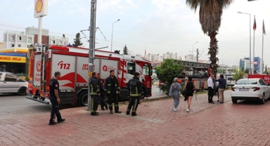 Bankada yangın çıktı