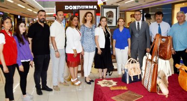 Deri ustalarının eserleri ilgi gördü