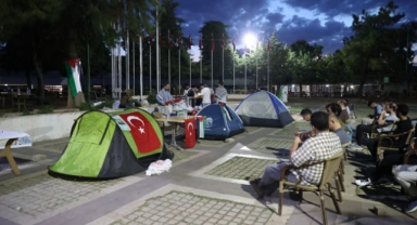 Gazze'ye destek çadırı