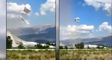 Hortum seraları yıktı geçti!
