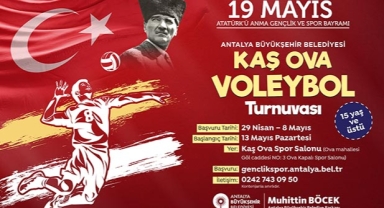 Kaş’ta 19 Mayıs’ta voleybol turnuvası