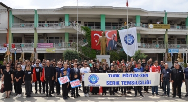Öğretmenlerden iş bırakma eylemi