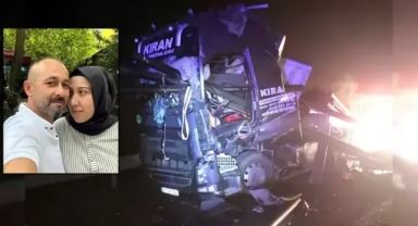Patlayan lastiği kontrol ederken TIR çarptı: 2 ölü, 1 yaralı