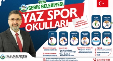 Serik’te sağlıklı ve eğlenceli yaz