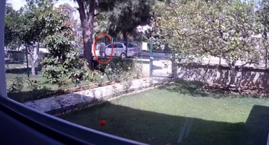 Üzerine araç sürüp kesici aletle kovalamış