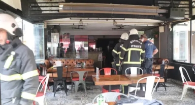 Yangın sonrası hasar oluştu