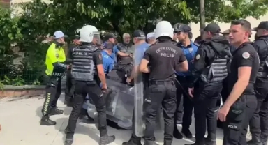 Yıkım gerginliğine polis müdahalesi