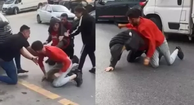Yol verme kavgası kanlı bitti! Kurye bıçaklandı