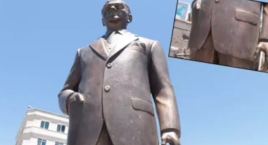 Atatürk Anıtı'na baltalı saldırı: 2 gözaltı