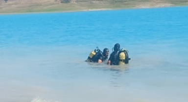 Baraj gölüne giren kişi boğuldu