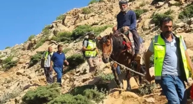 Çoban zehirlendi, at sırtında 6 saat sonra ambulansa ulaştı