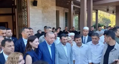 Cumhurbaşkanı Erdoğan bayram namazını Muğla'da kıldı