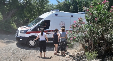 Irmakta boğulma tehlikesi atlattı