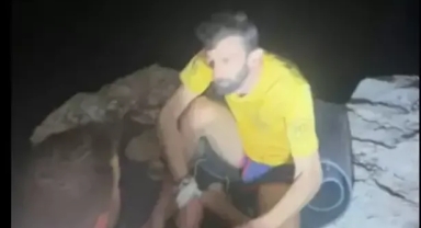 Kanyonda mahsur kaldılar... Ekipler kurtardı