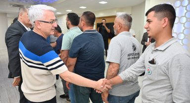 Kepez'de bayramlaşma töreni