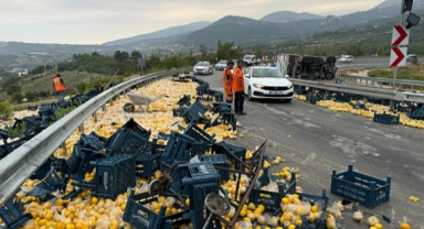 Limonlar yola döküldü: 6 kişi yaralandı