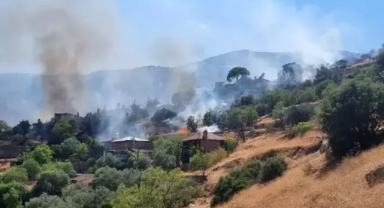 Maki yangını; 11'i metruk 13 ev zarar gördü