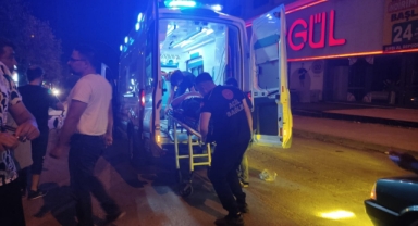 Motosiklet sürücüsü yaralandı