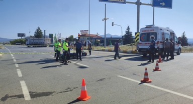 Pikapla motosiklet çarpıştı: 1 ölü