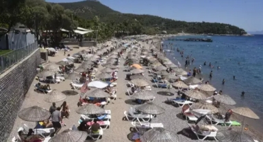 Plajlar bayramda doldu, taştı