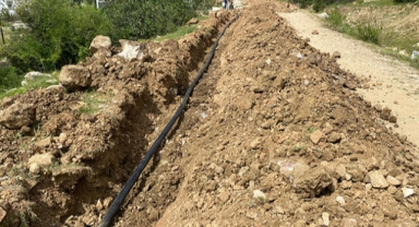 Üreticiye sulama borusu desteği