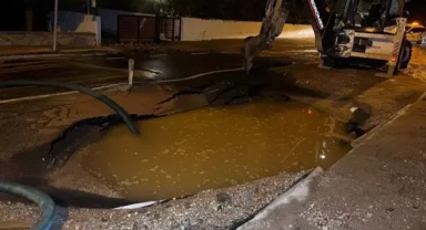 2 günde 3’üncü kez ana su isale hattı patladı