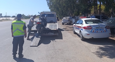 Jandarma motosiklet denetimi yaptı
