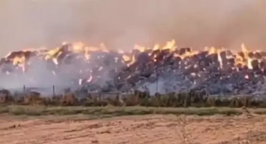 Kağıt fabrikasındaki yangın