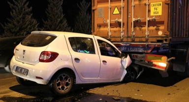 Kazada burnu bile kanamadı