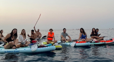 Martı üyeleri sup-board yaptı