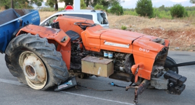 Traktör ile otomobil çarpıştı; 1 ölü, 2 yaralı