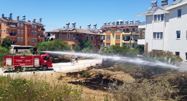 Yangın büyümeden söndürüldü