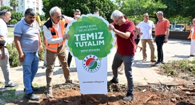 Yeşil alanlara duyarlılık tabelası
