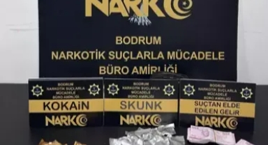 2,5 kilo skunk ve 658 gram kokain ele geçirildi