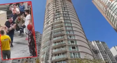 32 katlı sitede yangın: Mahsur kalanlar var