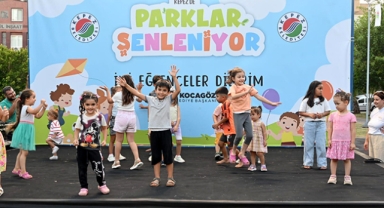 Çocuklar doyasıya eğlendi
