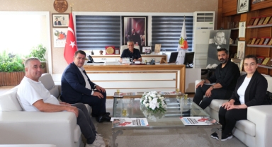 Dere, Kemer Belediye Başkanı Topaloğlu'nu ziyaret etti
