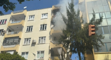 Evde çıkan yangın söndürüldü