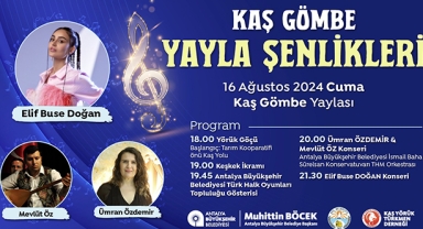 Gömbe’de yayla şenliği
