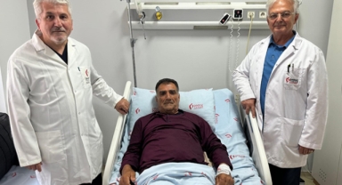 Karnından 8 kilo tümör çıktı!