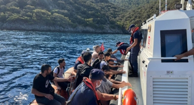 Koyda düzensiz göçmenler yakalandı