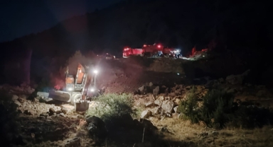 Ormanlık alanda çıkan yangın kontrol altında
