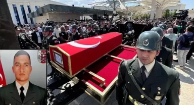 Şehit Uzman Çavuş, son yolcuğuna uğurlandı