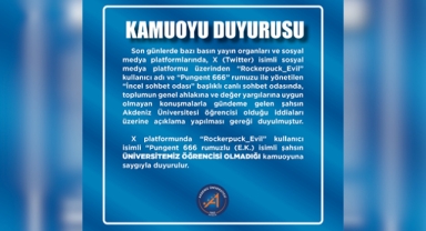 Akdeniz Üniversitesi'nden o iddialara yalanlama geldi
