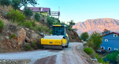 Alanya’da asfalt çalışmaları