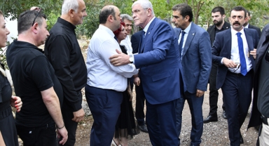 Başkan Dervişoğlu cenazeye katıldı
