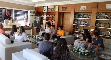 Başkan Topaloğlu'nu ziyaret ettiler