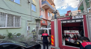 Çamaşır makinesinden yangın çıktı